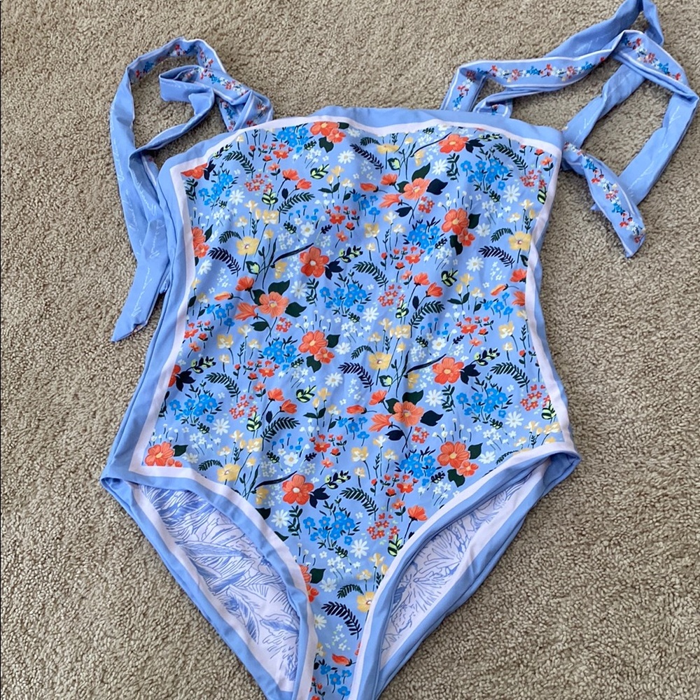 Reversible Floral One-Piece Swimsuit